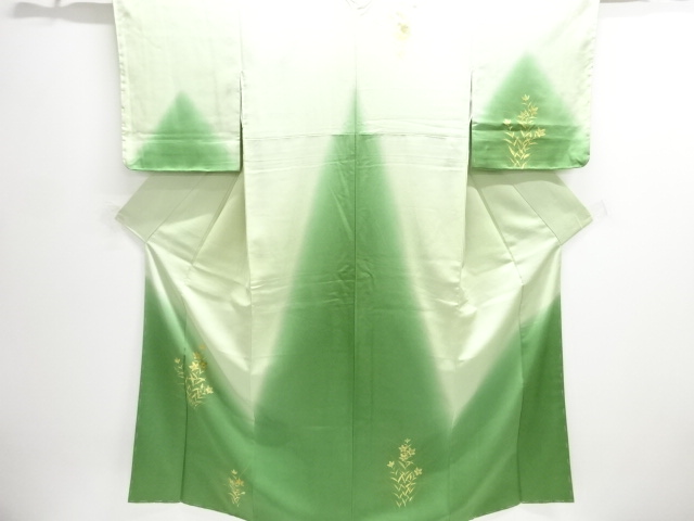 JAPANESE KIMONO / HOMONGI / EMBROIDERY / BELLFLOWER 